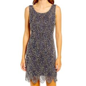 Pizarro Nights Beaded Sequin Cocktail Dress Size 18 New with tags!